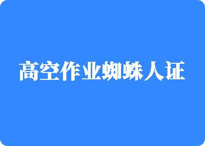 黑妞肥熟高空作业蜘蛛人证